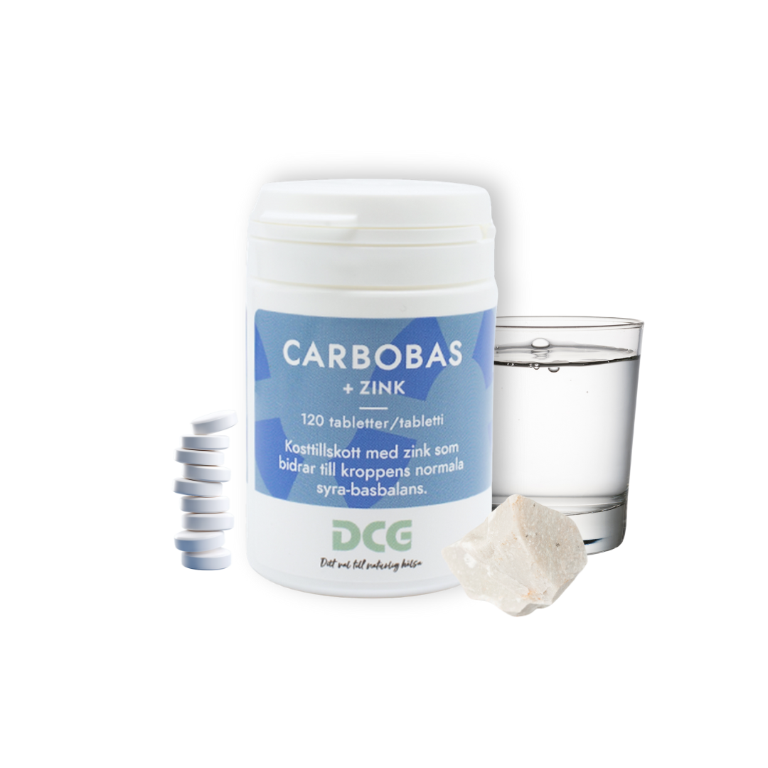 Carbobas + Zink, elektrolyttillskott